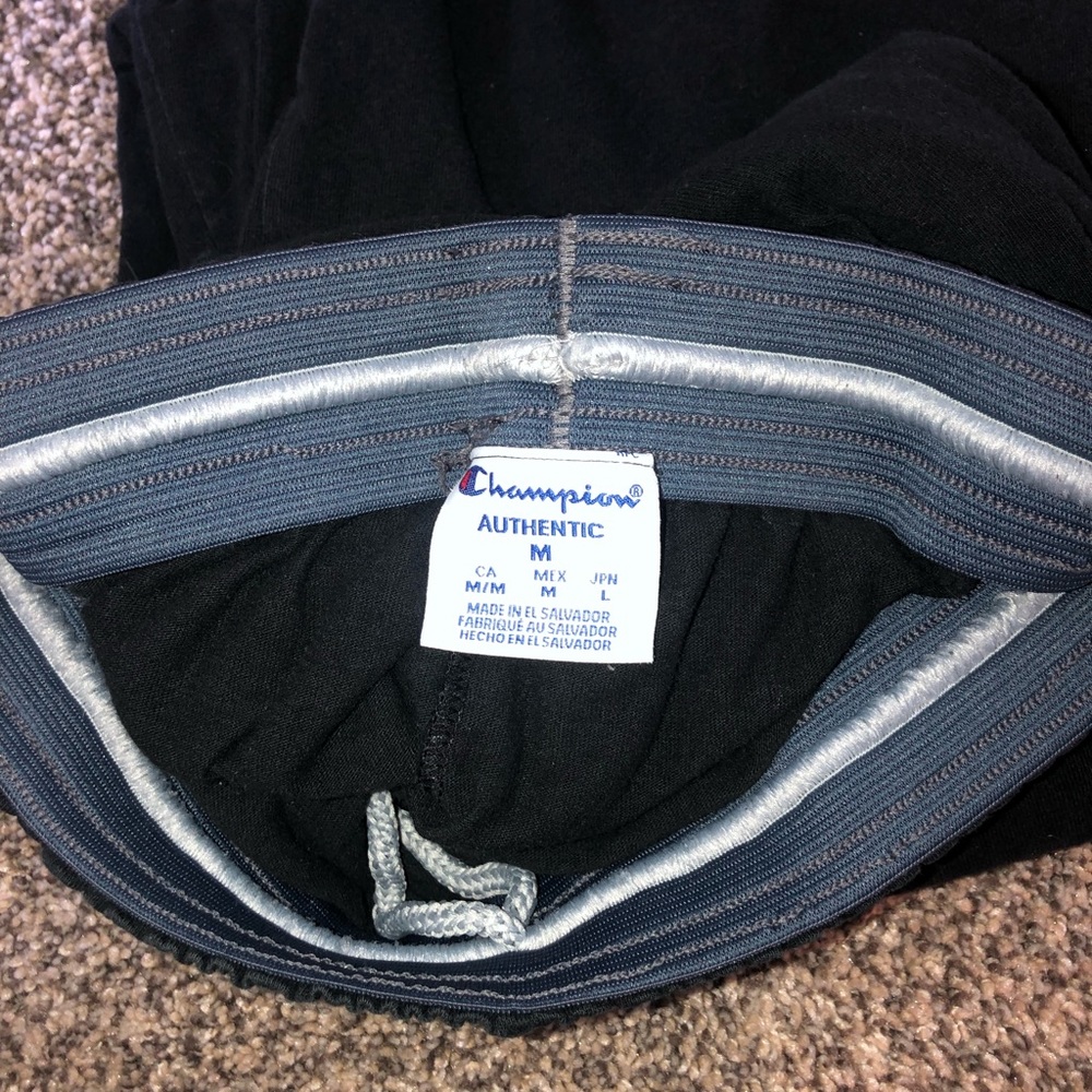 these are champion joggers/sweats, wide legged, authentic.